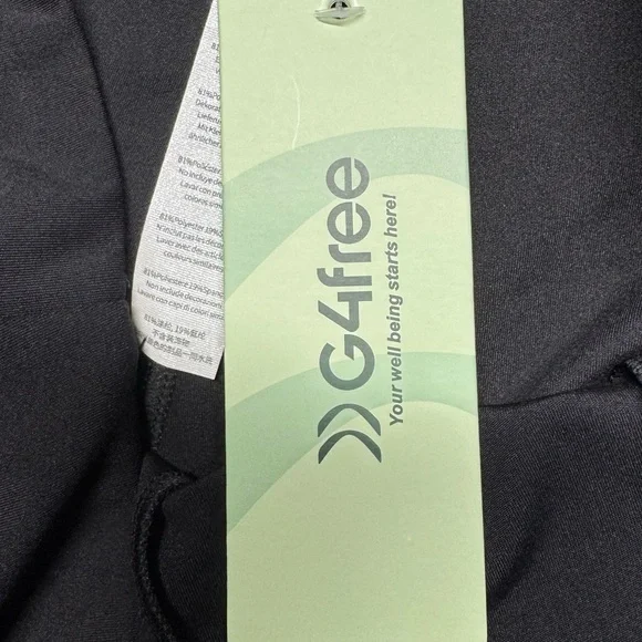 G4Free Wide‎ Leg Pants Black NWT High Waist  Large Travel Work Casual Minimalist - Picture 12 of 13